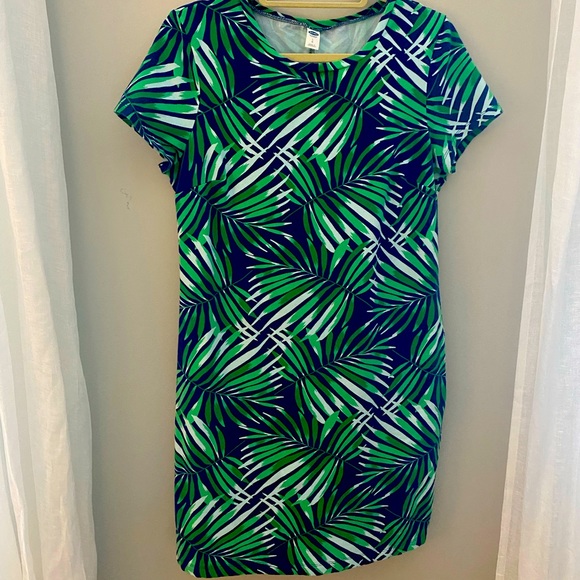Old Navy Dresses & Skirts - Old Navy Summer Palm Print Dress, Size Large
